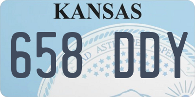 KS license plate 658DDY