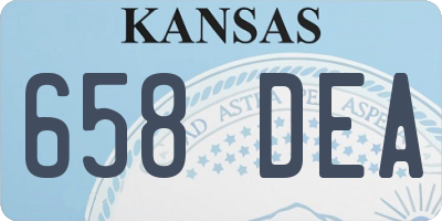 KS license plate 658DEA