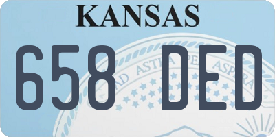 KS license plate 658DED