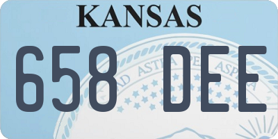 KS license plate 658DEE