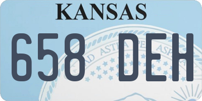KS license plate 658DEH
