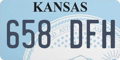 KS license plate 658DFH