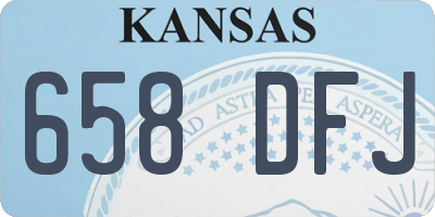 KS license plate 658DFJ