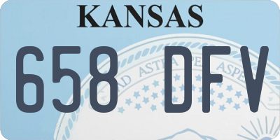 KS license plate 658DFV