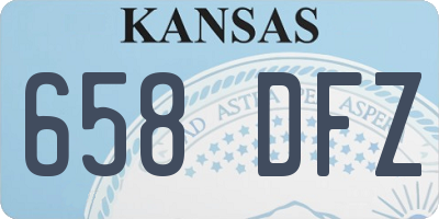 KS license plate 658DFZ