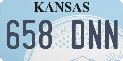KS license plate 658DNN