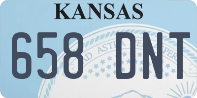 KS license plate 658DNT
