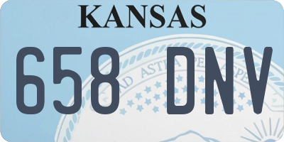 KS license plate 658DNV