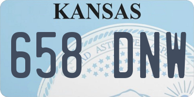 KS license plate 658DNW