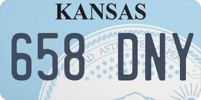 KS license plate 658DNY