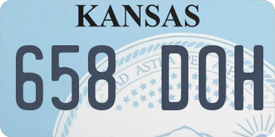 KS license plate 658DOH
