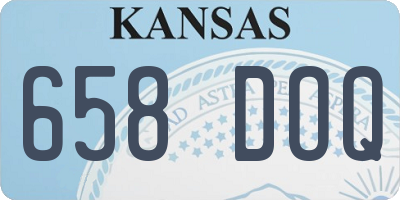 KS license plate 658DOQ