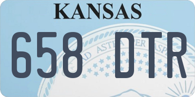 KS license plate 658DTR