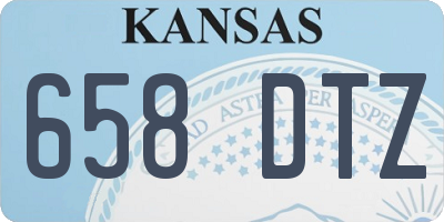 KS license plate 658DTZ