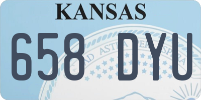KS license plate 658DYU