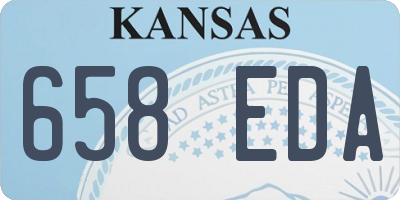 KS license plate 658EDA