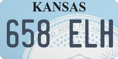 KS license plate 658ELH