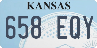 KS license plate 658EQY
