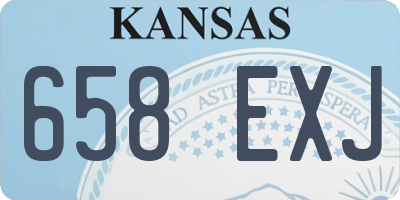 KS license plate 658EXJ