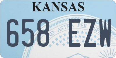 KS license plate 658EZW