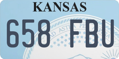 KS license plate 658FBU