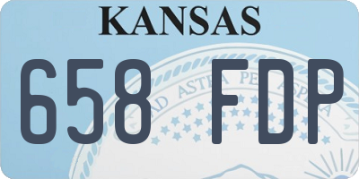 KS license plate 658FDP