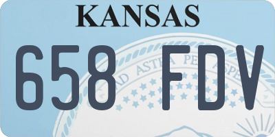 KS license plate 658FDV