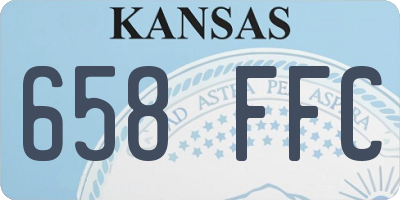 KS license plate 658FFC