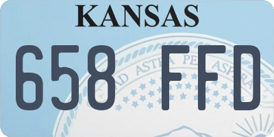 KS license plate 658FFD