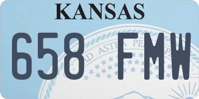 KS license plate 658FMW
