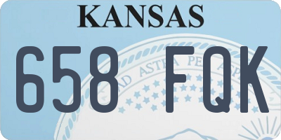 KS license plate 658FQK