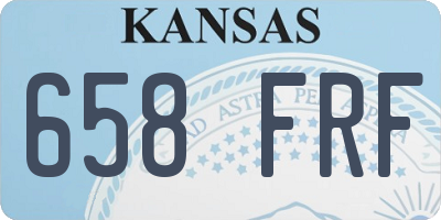 KS license plate 658FRF