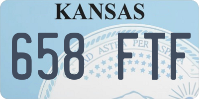 KS license plate 658FTF