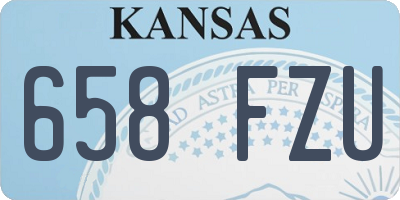 KS license plate 658FZU