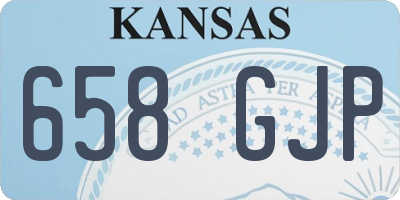 KS license plate 658GJP