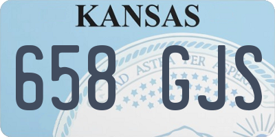 KS license plate 658GJS
