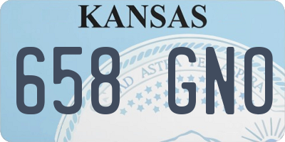 KS license plate 658GNO