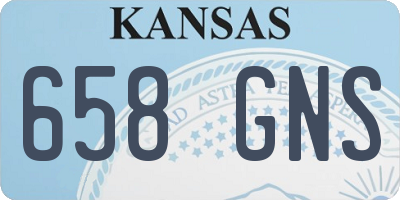 KS license plate 658GNS