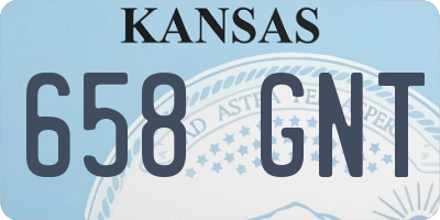 KS license plate 658GNT