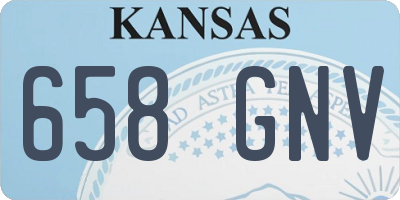 KS license plate 658GNV