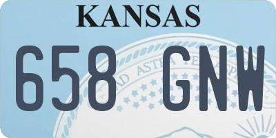KS license plate 658GNW
