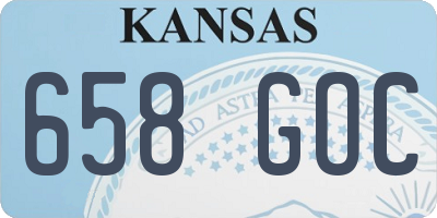KS license plate 658GOC