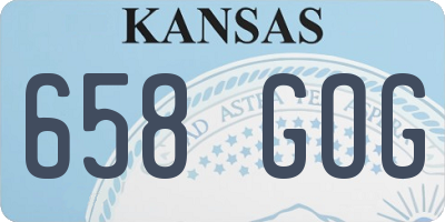 KS license plate 658GOG