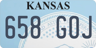KS license plate 658GOJ