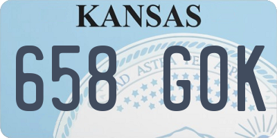 KS license plate 658GOK
