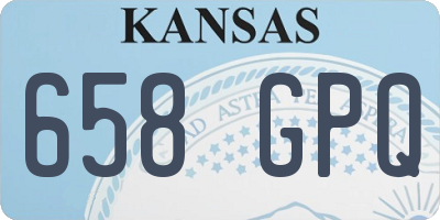 KS license plate 658GPQ