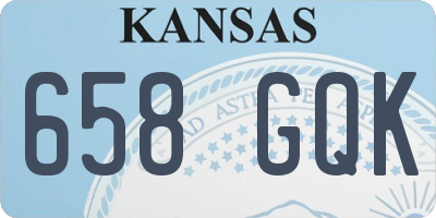 KS license plate 658GQK