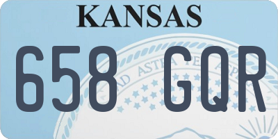 KS license plate 658GQR