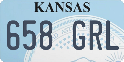 KS license plate 658GRL
