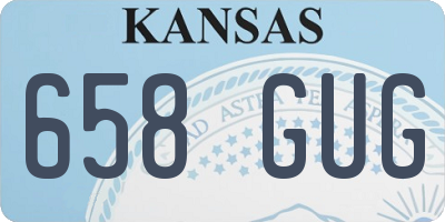 KS license plate 658GUG